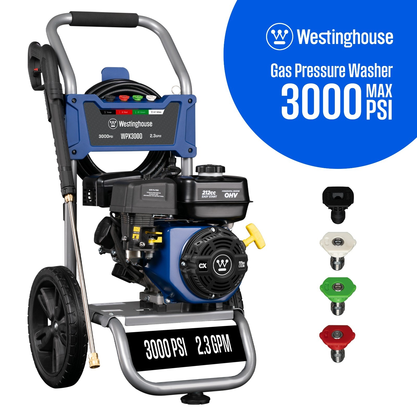 Westinghouse Open Box 3000 PSI 2.3 GPM Gas Powered Pressure Washer