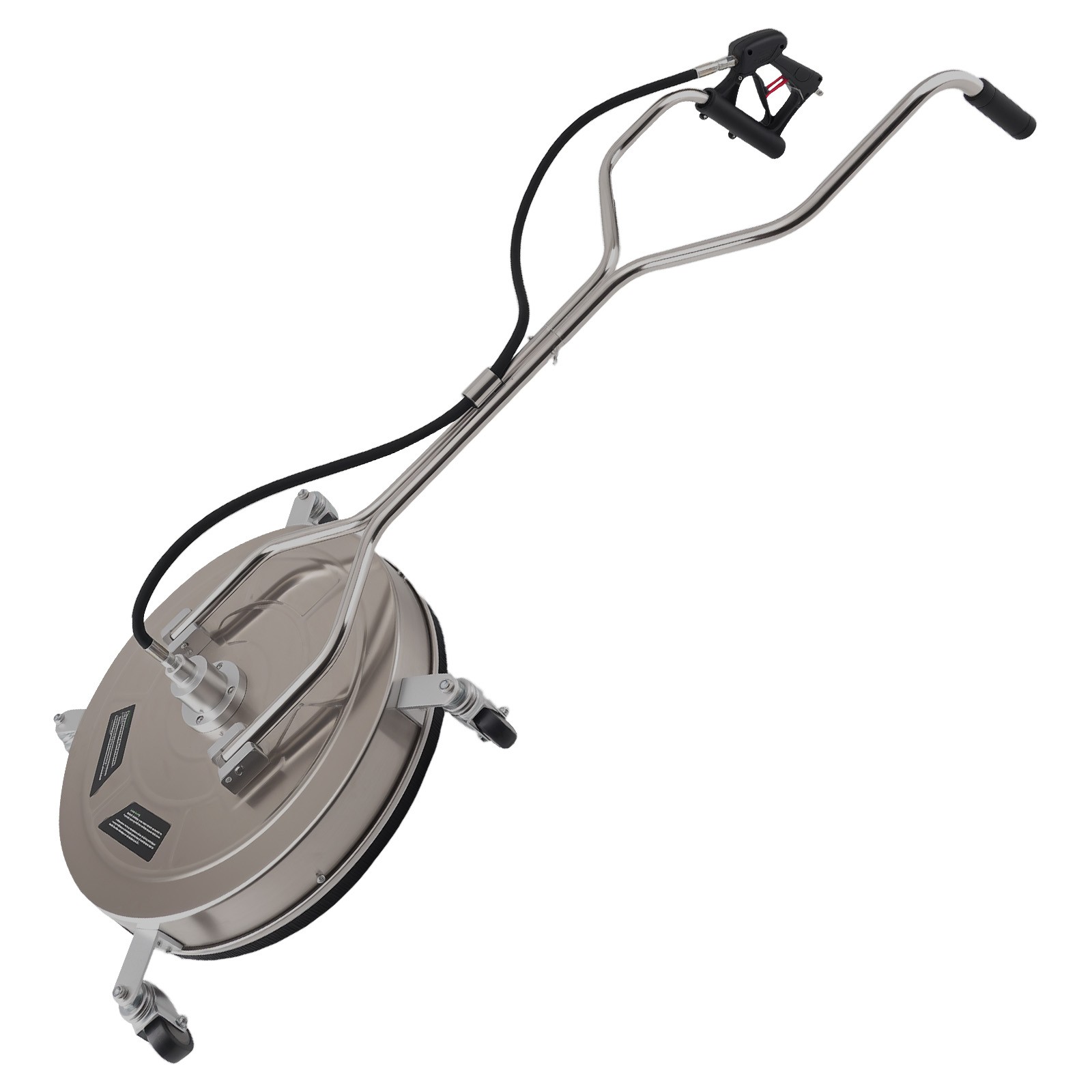 Pressure Washer Surface Cleaner 24 inch 4 Wheels Stainless Steel Deck Clean