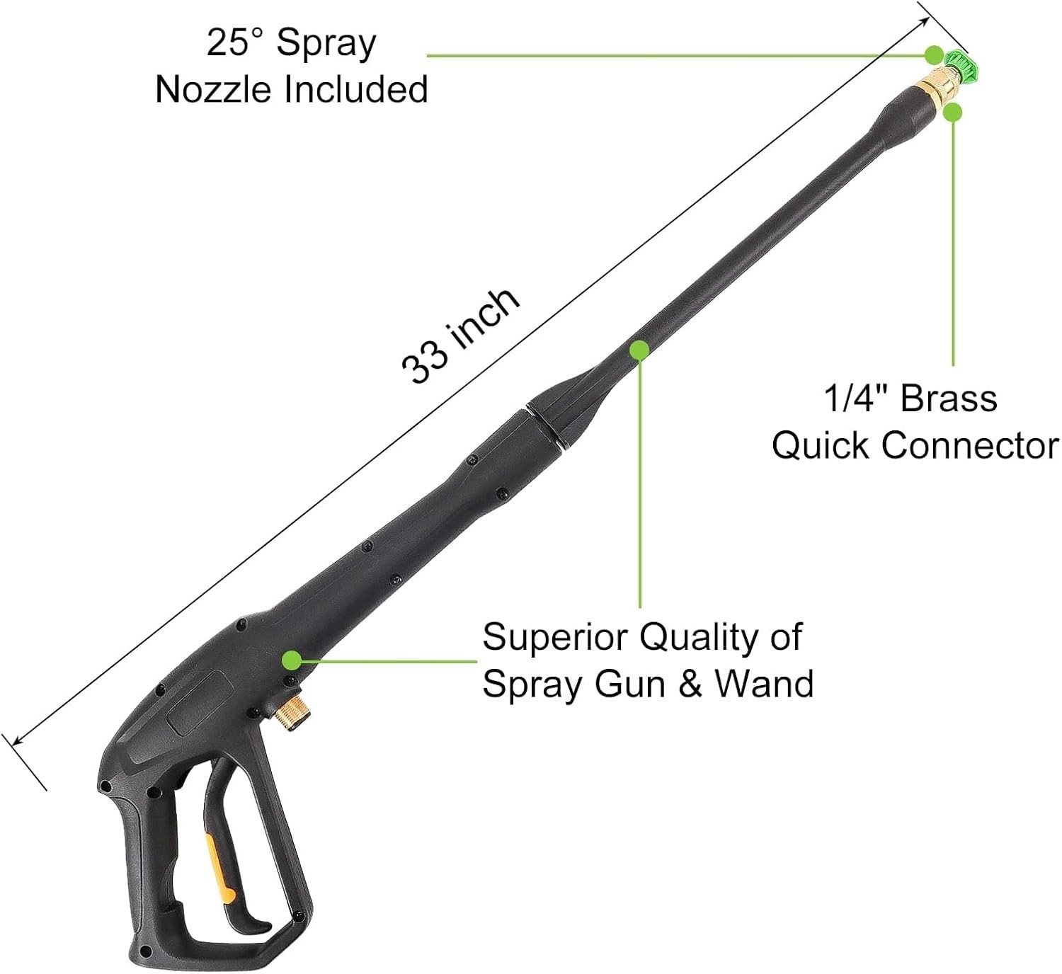 Replacement Spray Gun with Extension Wand & M22-15 Connector