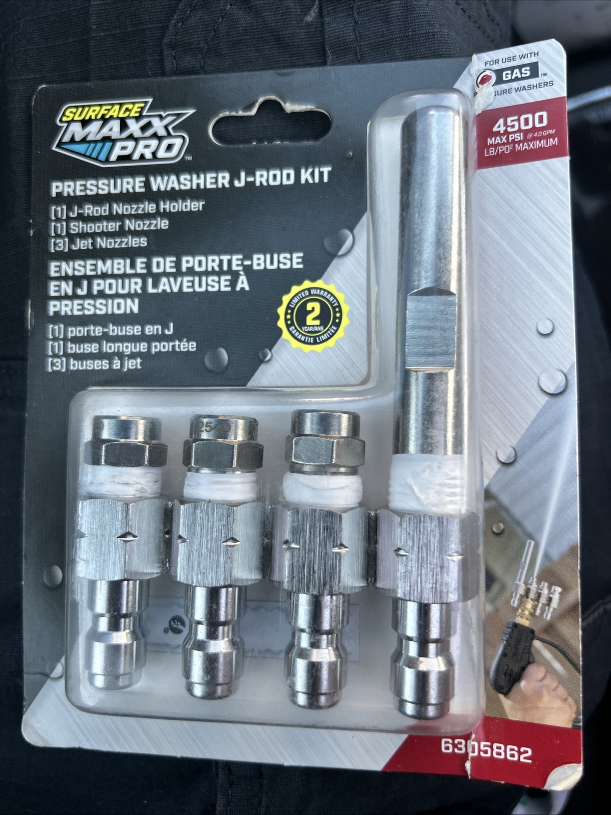 Brand New 4 Piece Set SurfaceMaxx J-Rod Nozzle Kit 6305862