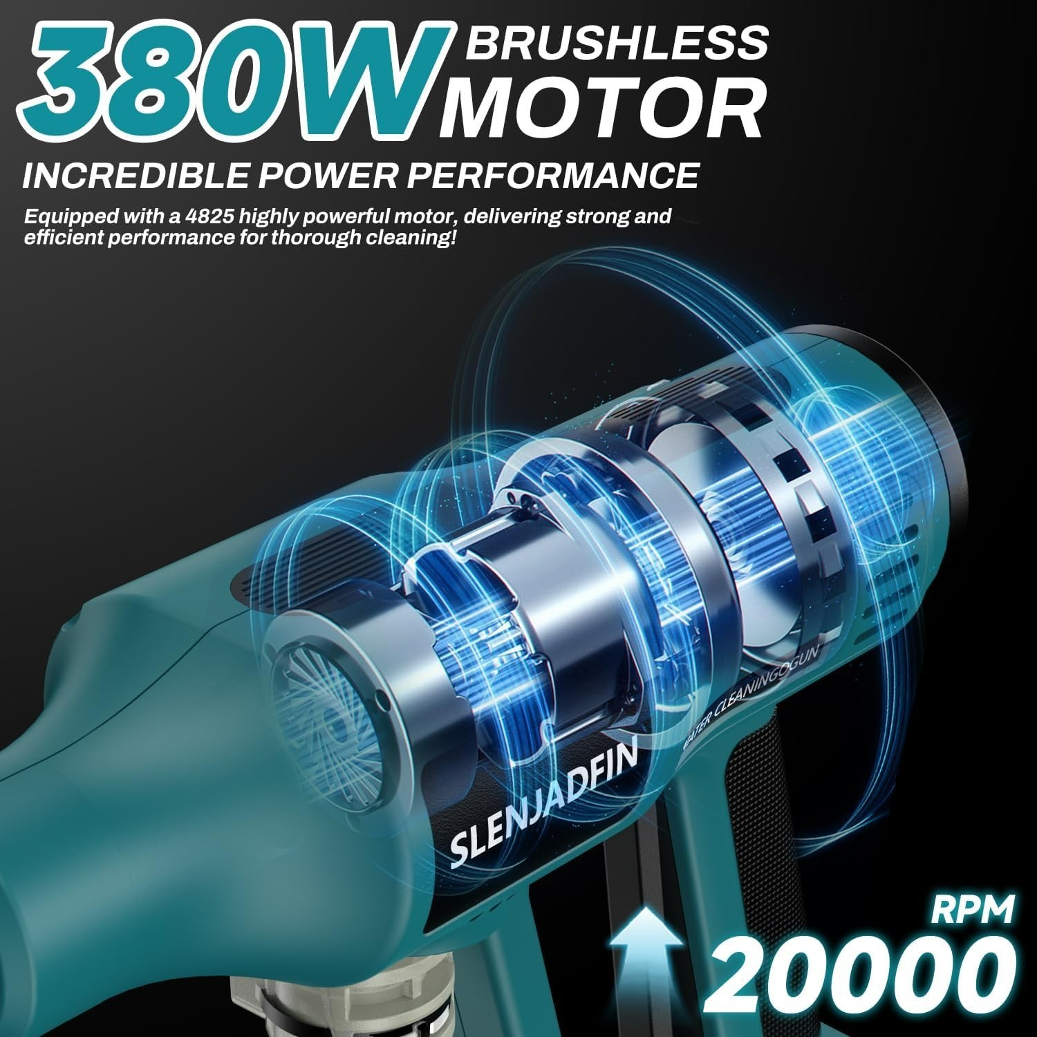 Cordless Pressure Washer for Makita 18V Battery Brushless Motor 6-in-1 Nozzle