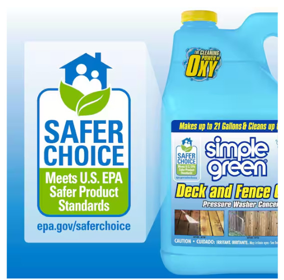 1 Gal. Oxy Solve Deck and Fence Pressure Washer Concentrate Outdoor Cleaner