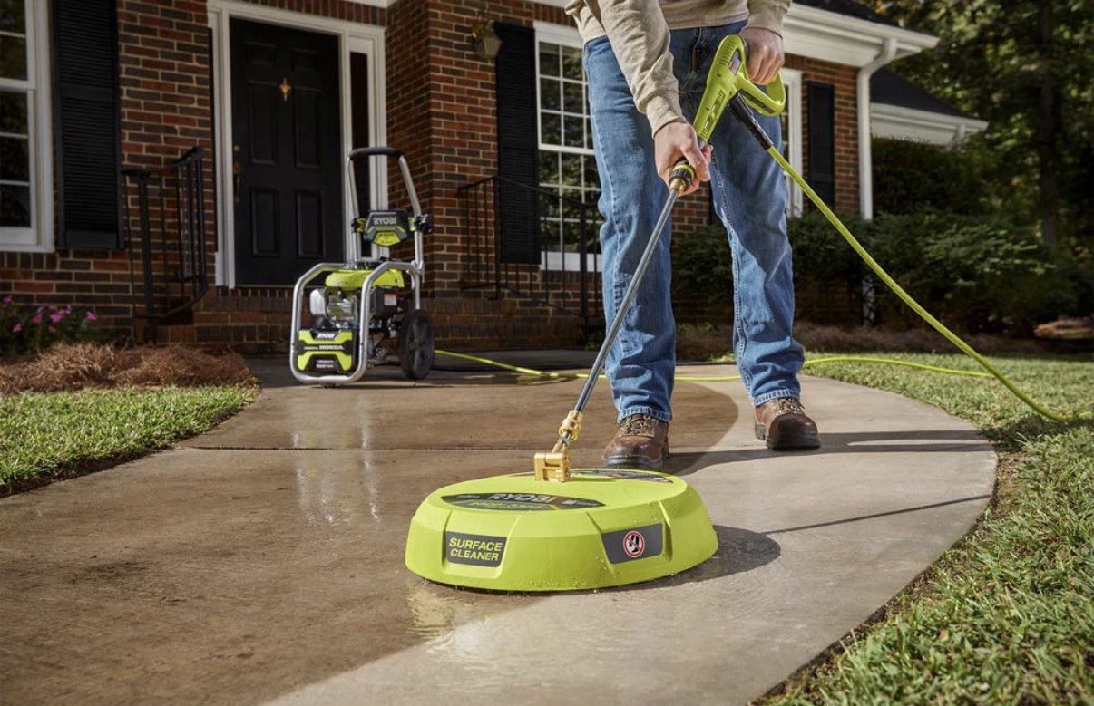 RYOBI Green 15 Inch Surface Cleaner for Gas Pressure Washer RY31SC01 3300 Psi