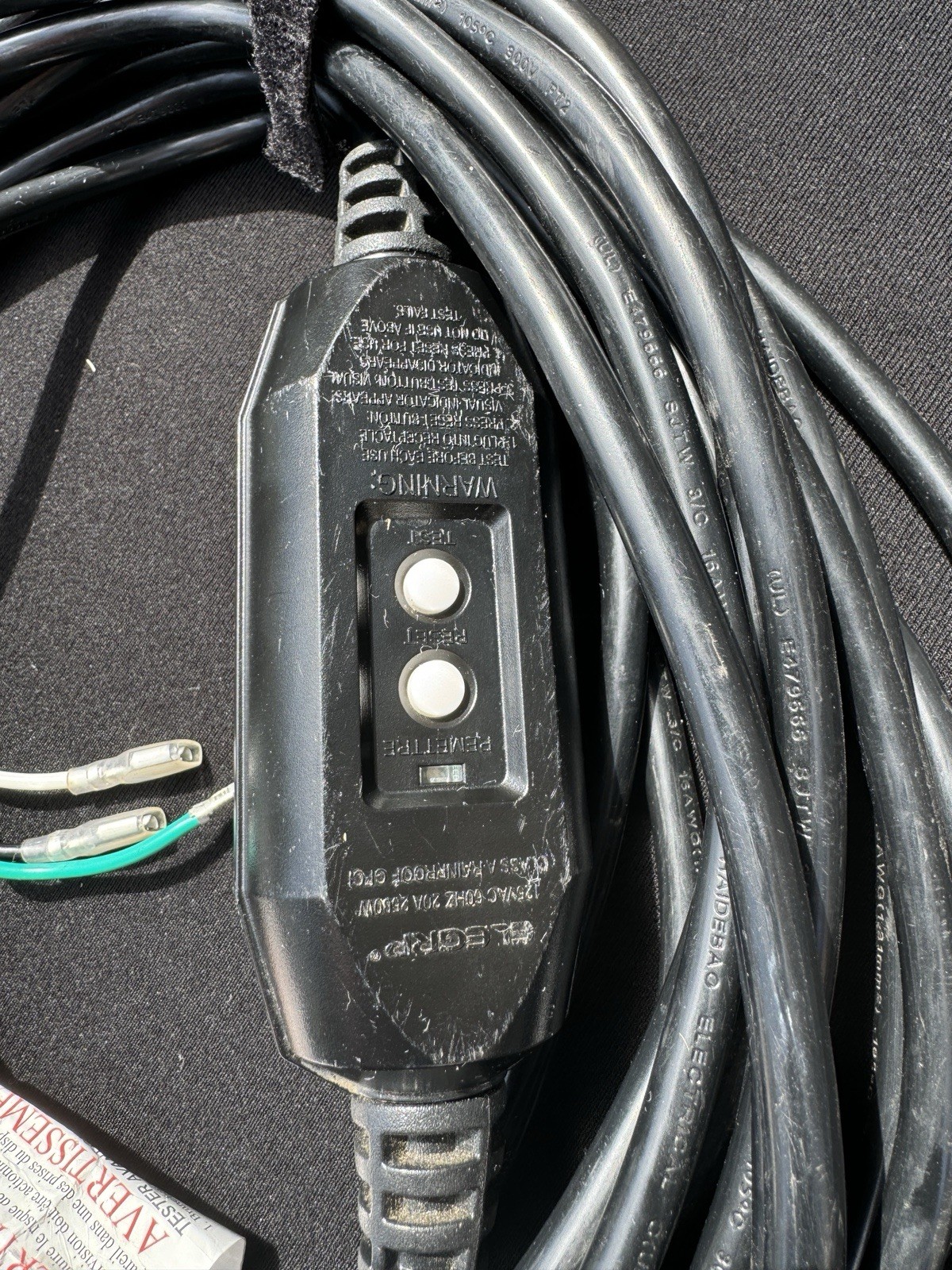 Husqvarna PW2300 pressure washer – whole power cord 🔌