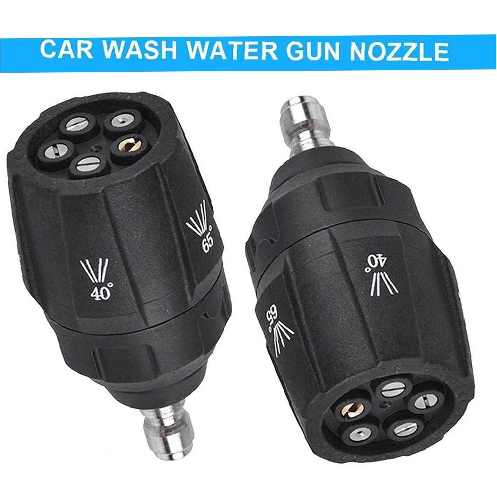 Nozzle Pressure Washer 0/15/25/40/65 Degrees 1/4in Quick Connector 5 In 1