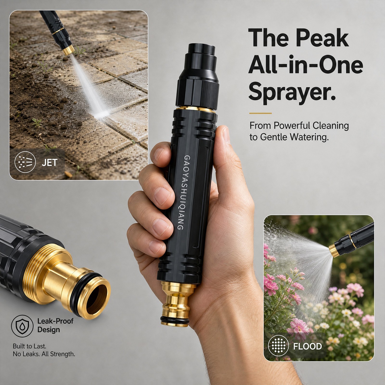 High Pressure Hose Nozzle Water Gun for Car Wash Garden Pressure Booster