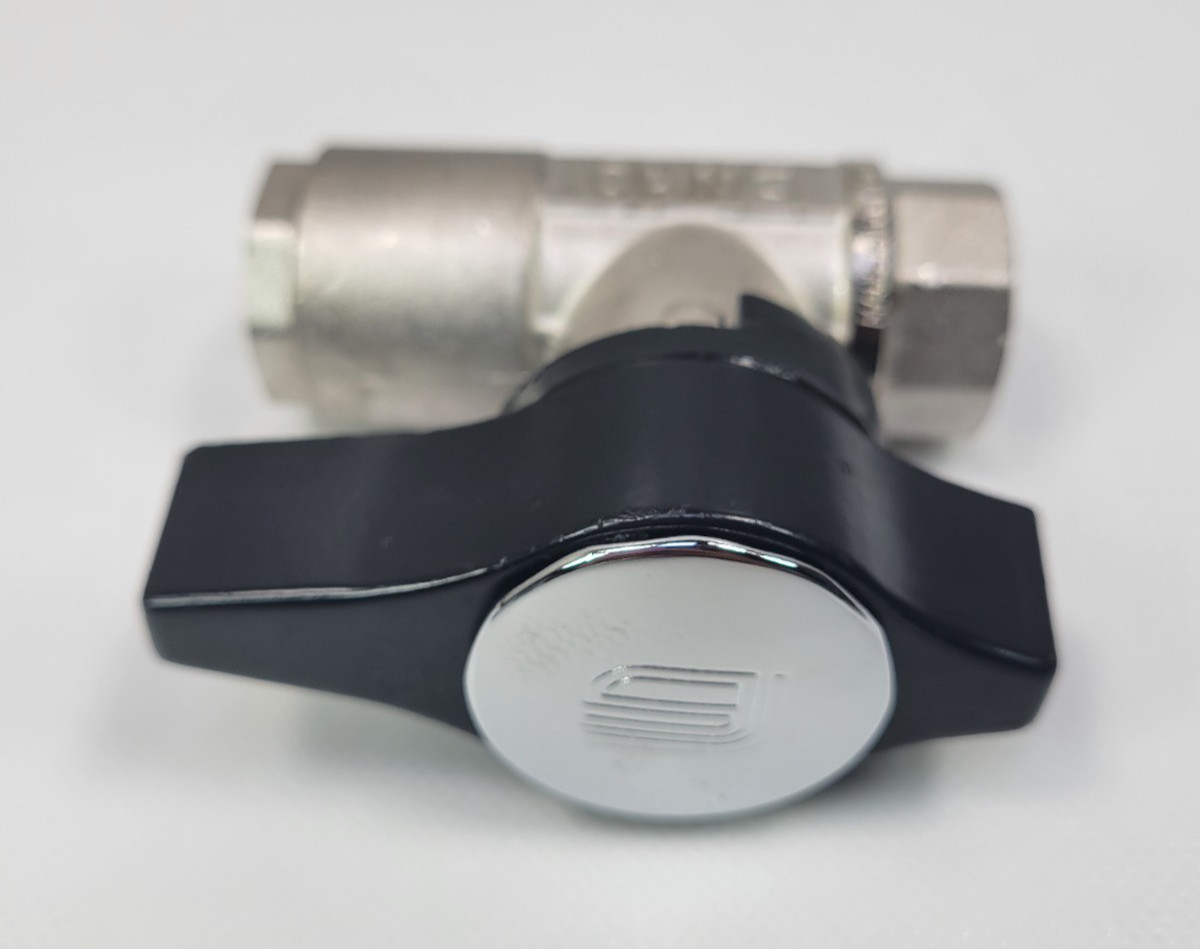 MTM Hydro 3/8″ Brass Ball Valve 20.0032 Veloci SoftWash DN10 Premium Plated New