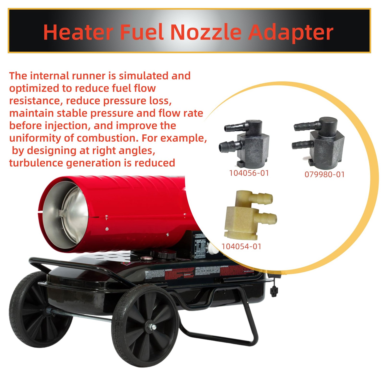 Dgdhf Replacement Heater Nozzle 1/8″，5/32″，5/16”, As shown in the picture