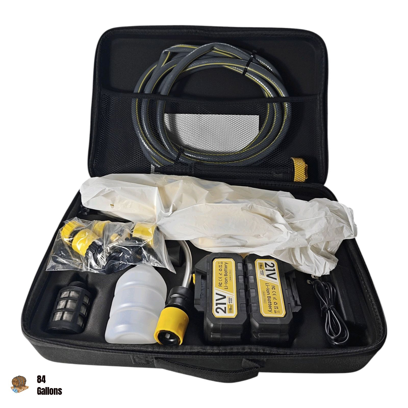 Handheld Cordless Pressure Washer with 2 x 4000mAh Batteries & Max 652 PSI