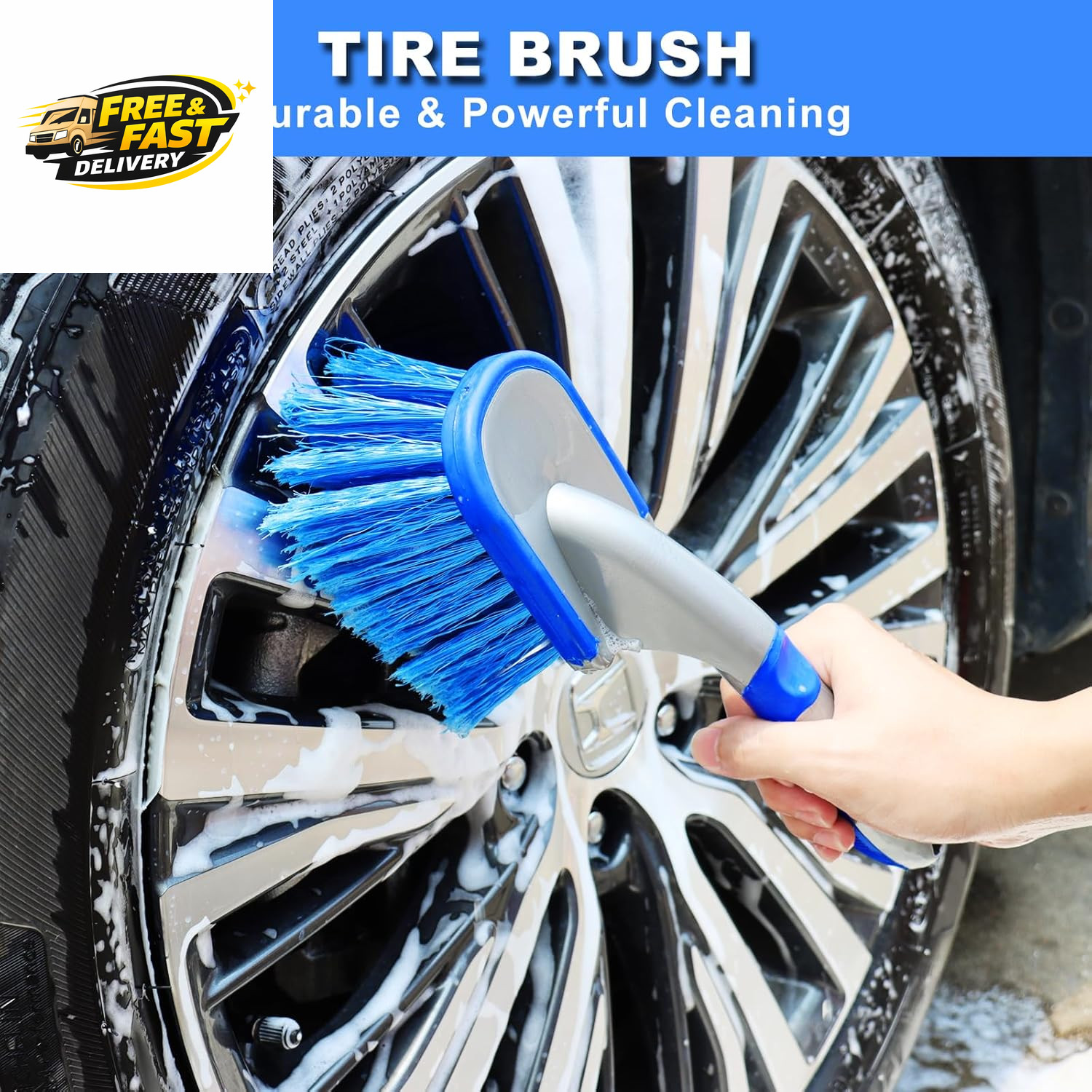 12Pcs Wheel Brush Kit for Cleaning Wheel and Tire, Wheel and Rim Brush, Car