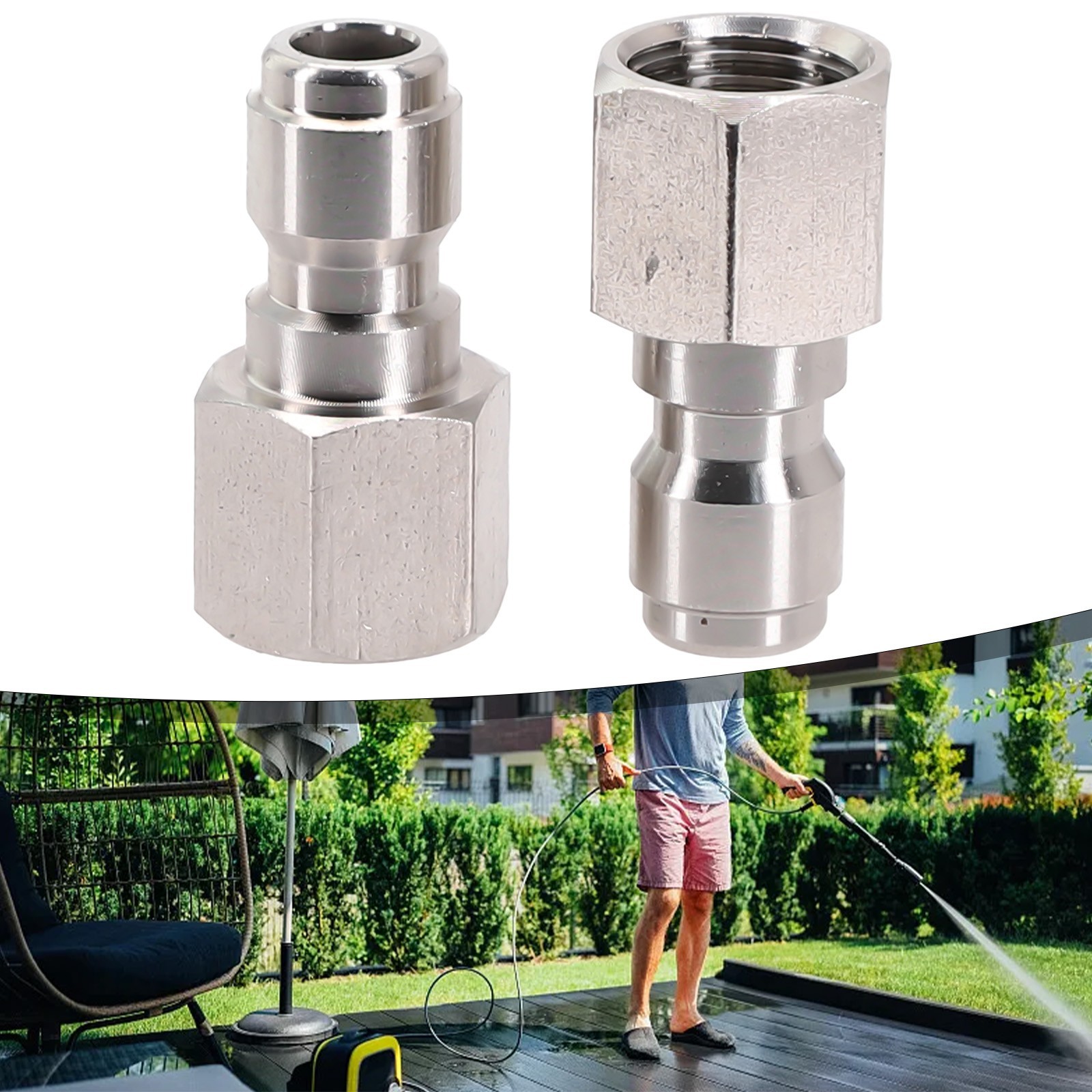 Pressure Washer Fittings Connect Connect Accessories Quick Stainless Metal