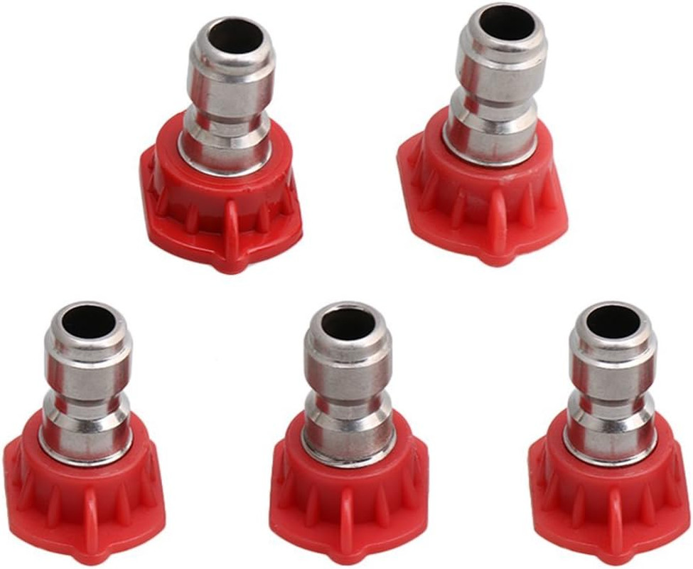 5PCS High-Pressure Washer Spray Nozzle Tips Multiple Degrees 29 X 21 X 29Mm (0 D