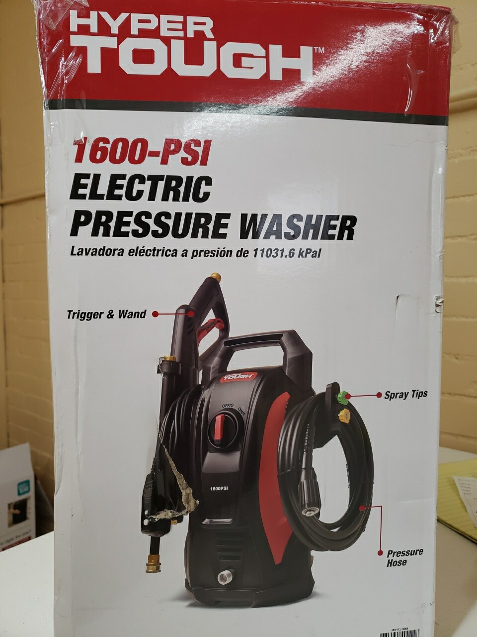 Hyper Tough Electric Pressure Washer 1600PSI ABW-VCL-1600A (M24)