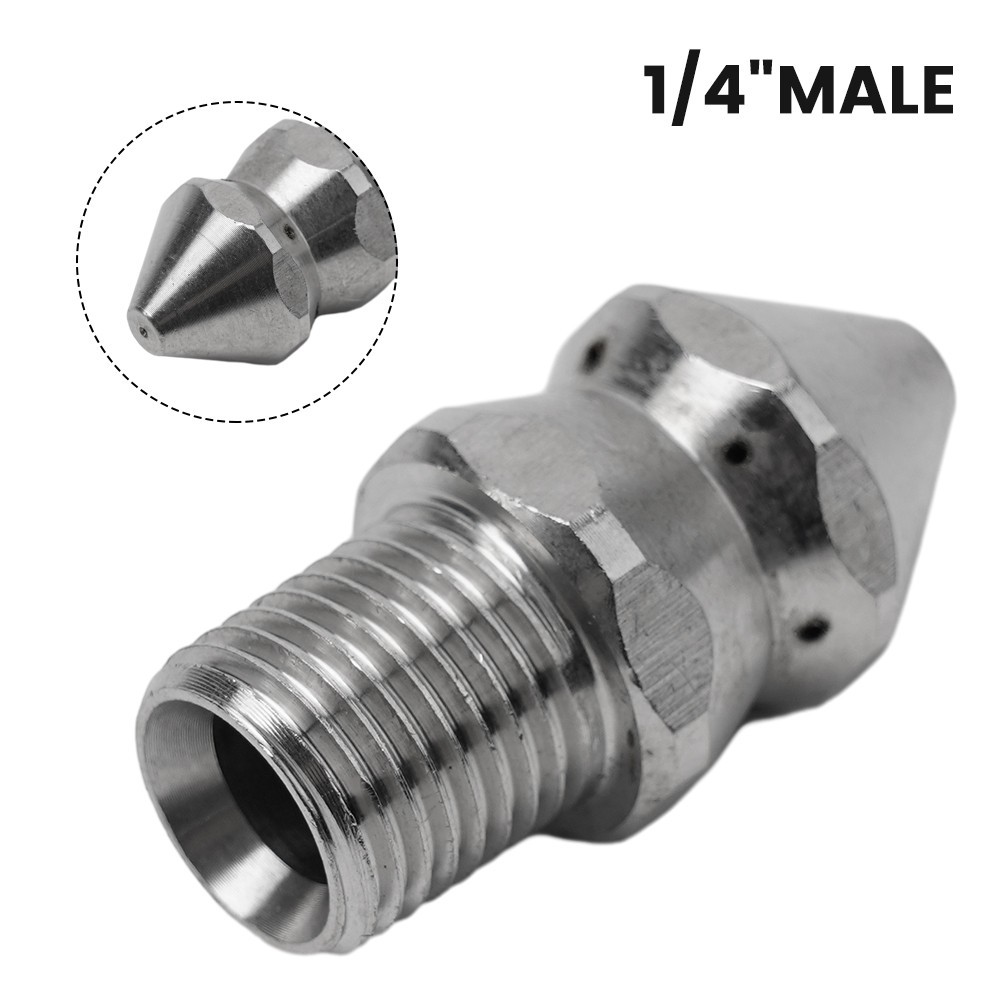 Assembly Nozzle Cleaning Washer 1/4 Inch 250 Bar 4/5/7 Jets Accessories