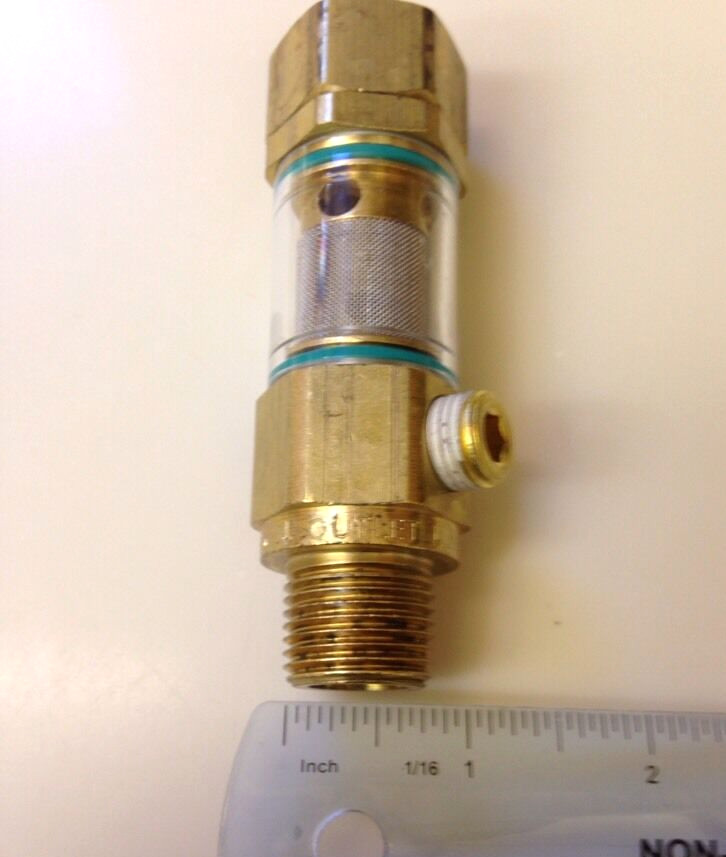 General Pump Inlet Filter 1/2″ NPT x 3/4″ GH With 1/4″ NPT Ports 100651