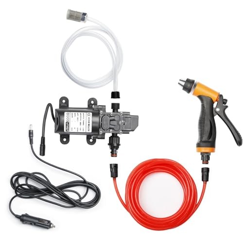 Portable Intelligent Electric Pressure Washer Pump 100W 160 100 W-Black hose