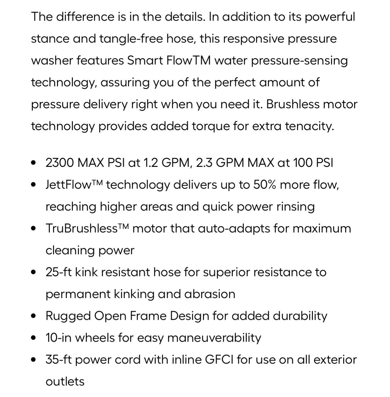 💦FREE SHIP💦Greenworks Pro 2300-PSI💥1.2 to 2.3-GPM Electric Pressure Washer