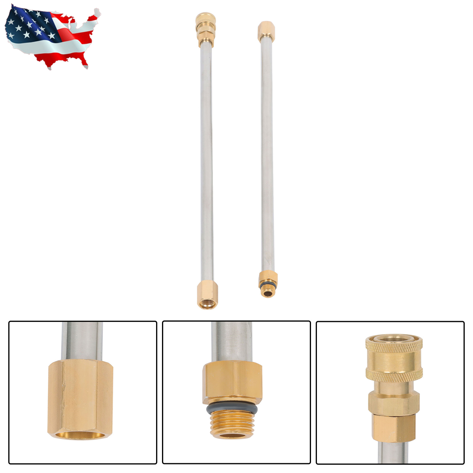 Pressure Washer Extension Wand Upgraded Power Washer Lance with Nozzle Tips 97in