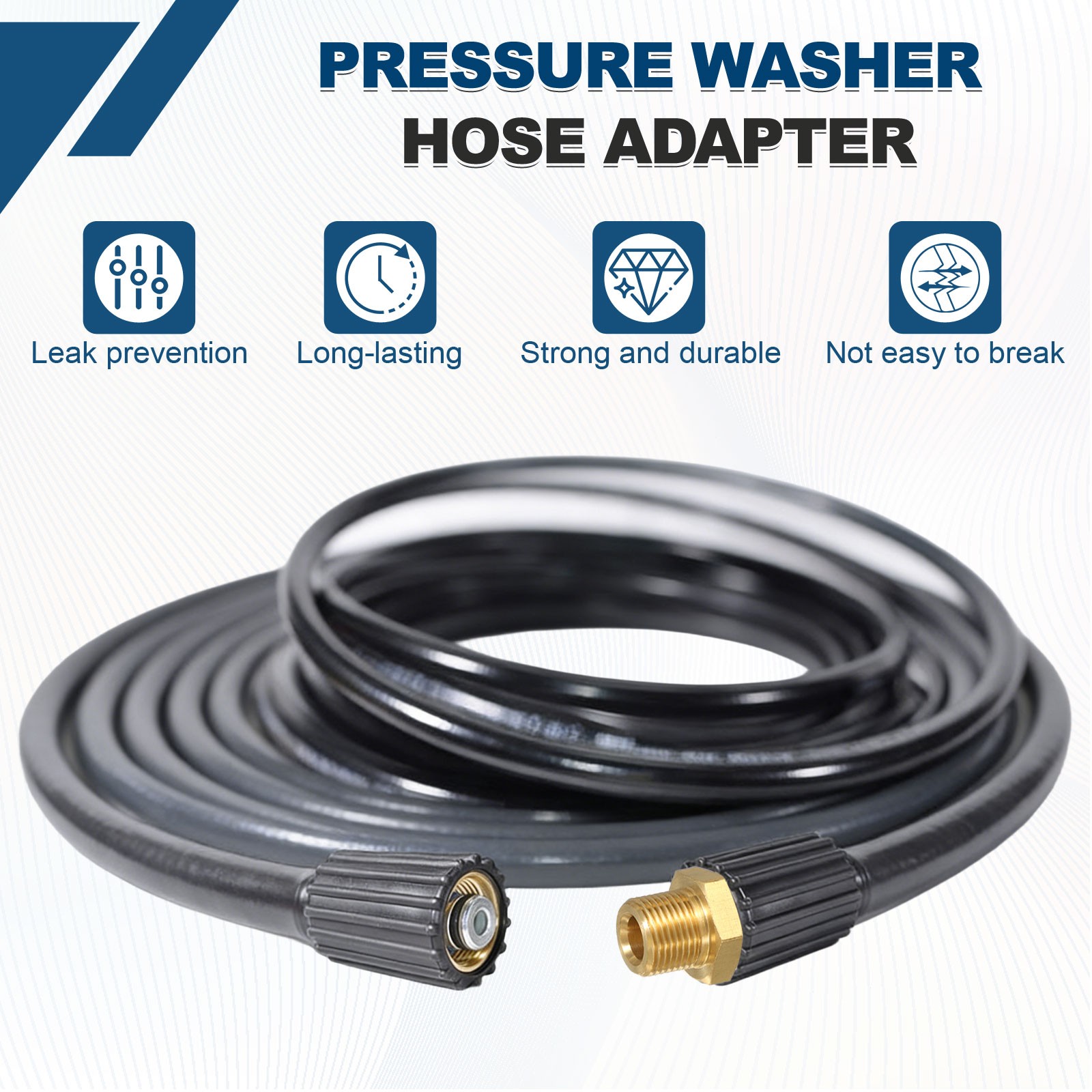Pressure Washer Connector M22 Female to M22 Female 4800PSI Copper