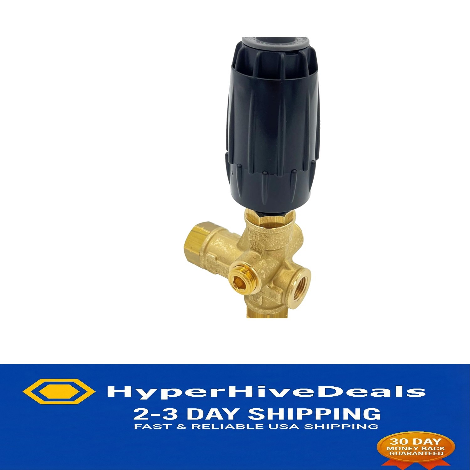 VRT3-310 Unloader Valve – 4500 PSI Black Spring, Precision Control for Washers