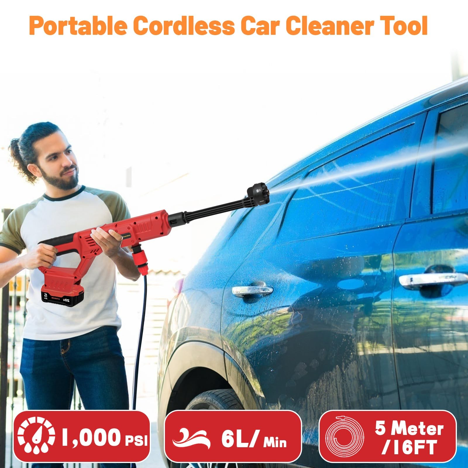 Cordless Cleaner Tool for Milwaukee M18 Battery, Portable Handheld Car Cleane…