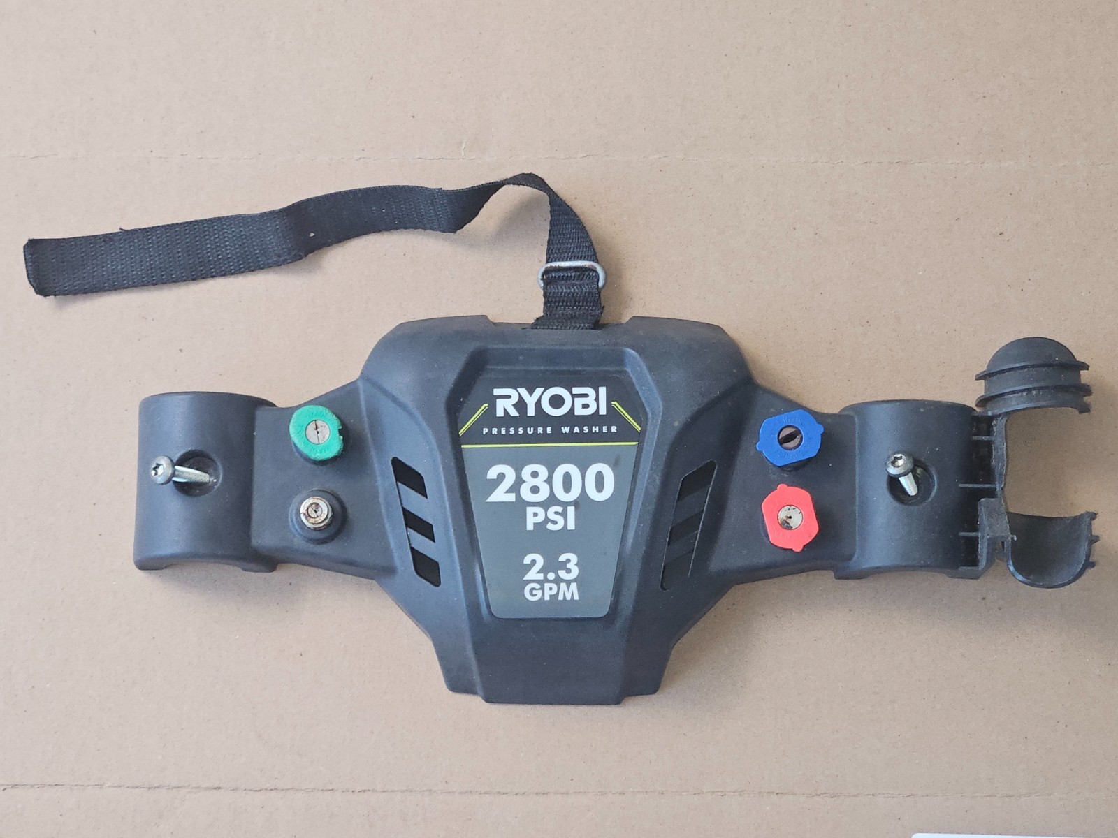 Ryobi Gas Pressure Washer Hose & Nozzle Holder Assy Dash 310673006 with Nozzles