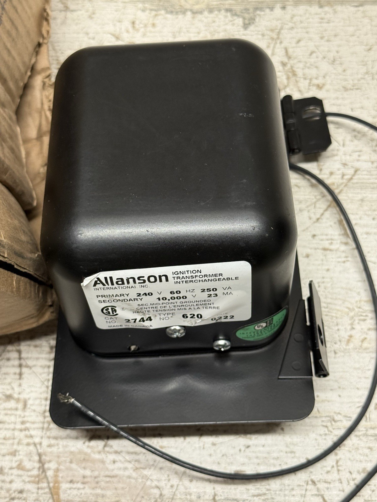 Allanson Burner Transformer 2744-620, Wayne 23103/E, EH-EH, 230V