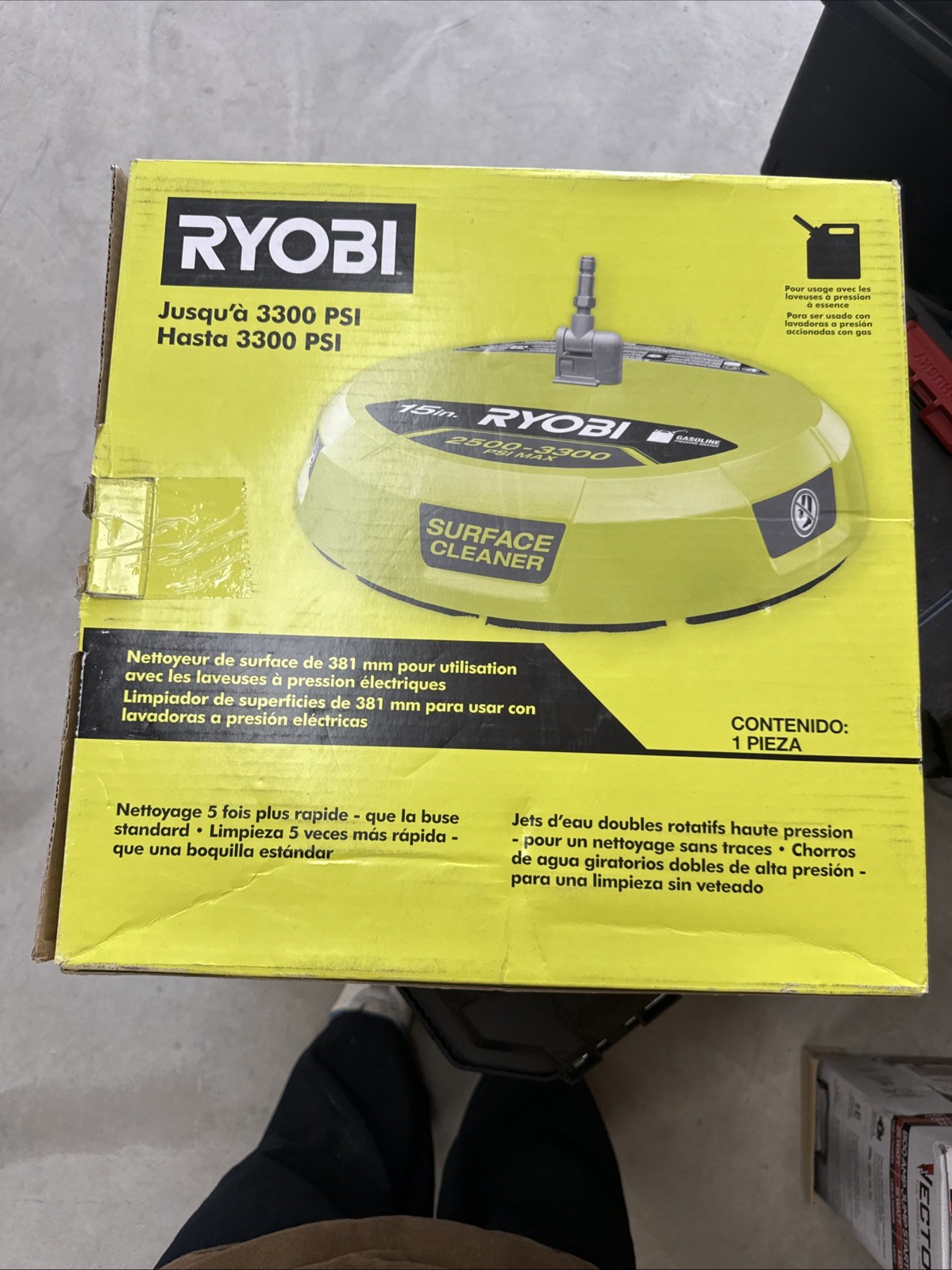 Ryobi RY31SC01 15 inch 3300PSI Surface Cleaner