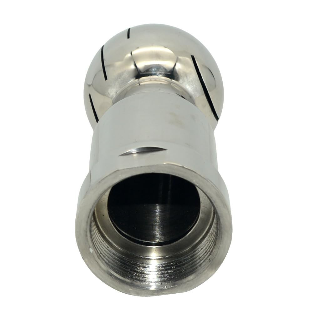 304 Stainless Steel CIP Tank Cleaning Ball, 360° Rotary Spray, NPT 1-1/2″ Thread