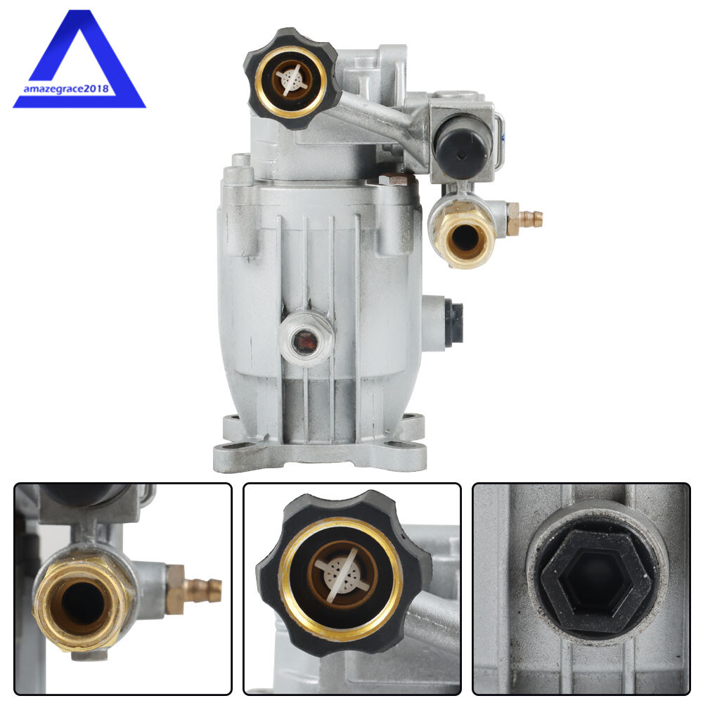 Universal Pressure Washer Pump 3/4 HorizShaft MAX 3000 PSI 2.5 GPM Oil Sealed