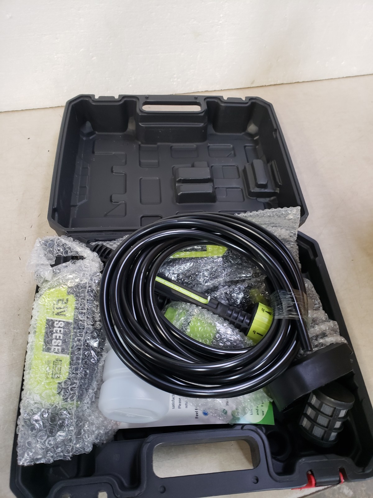 SEESE Cordless Pressure Washer and Single Port Charger Base, Bottle Portable Was