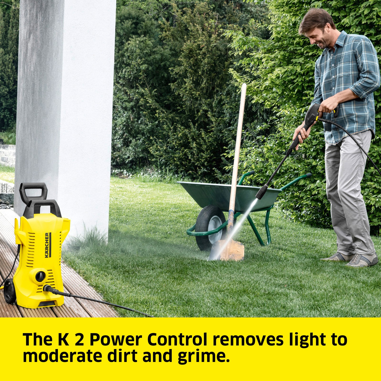 Karcher K 2 Power Control 2000 Max PSI Pressure Washer with 2 Spray Wands 1.45 G