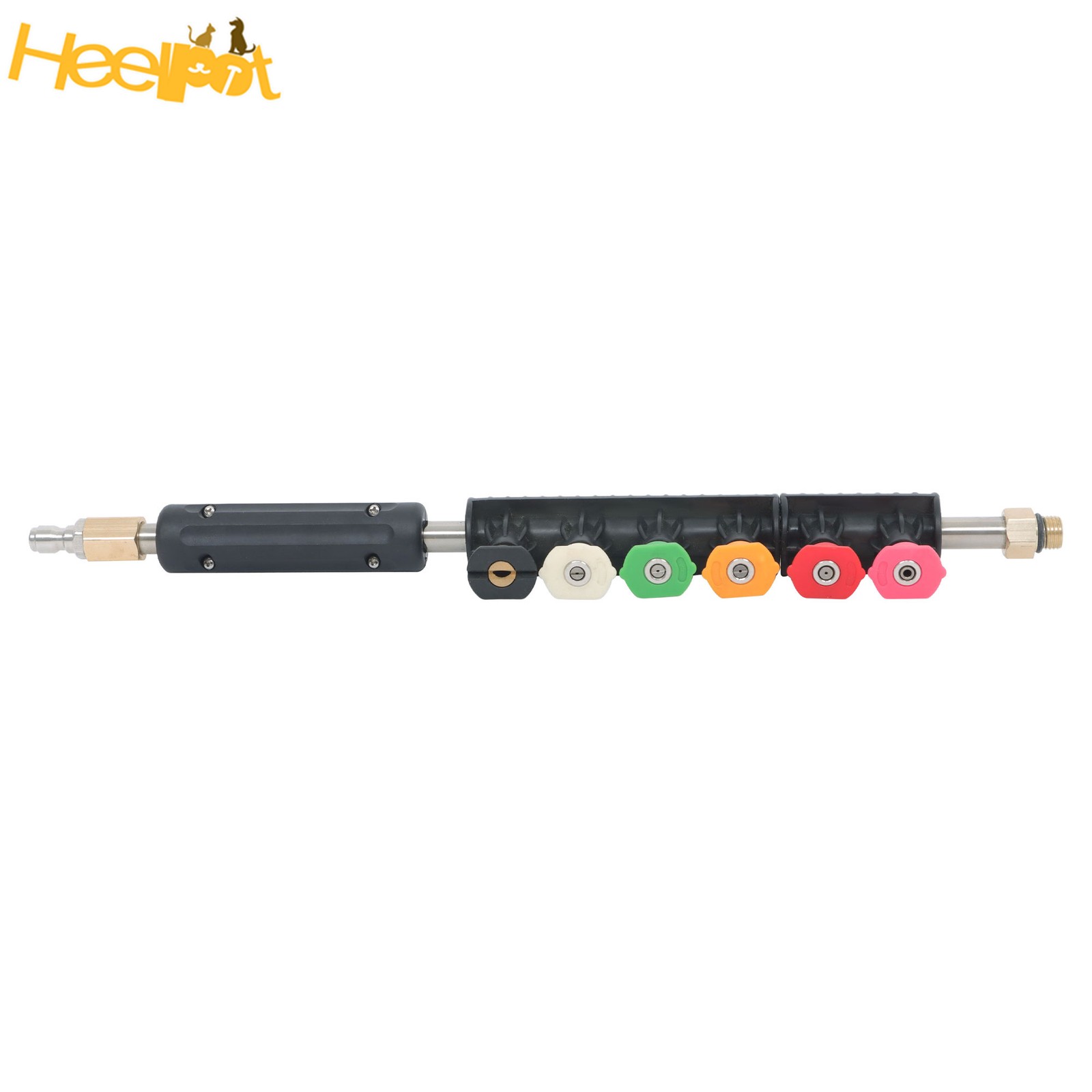 9 Pack 4000 Psi High Pressure Water Gun Extension Rod Set 1/4 Inch Quick Connect