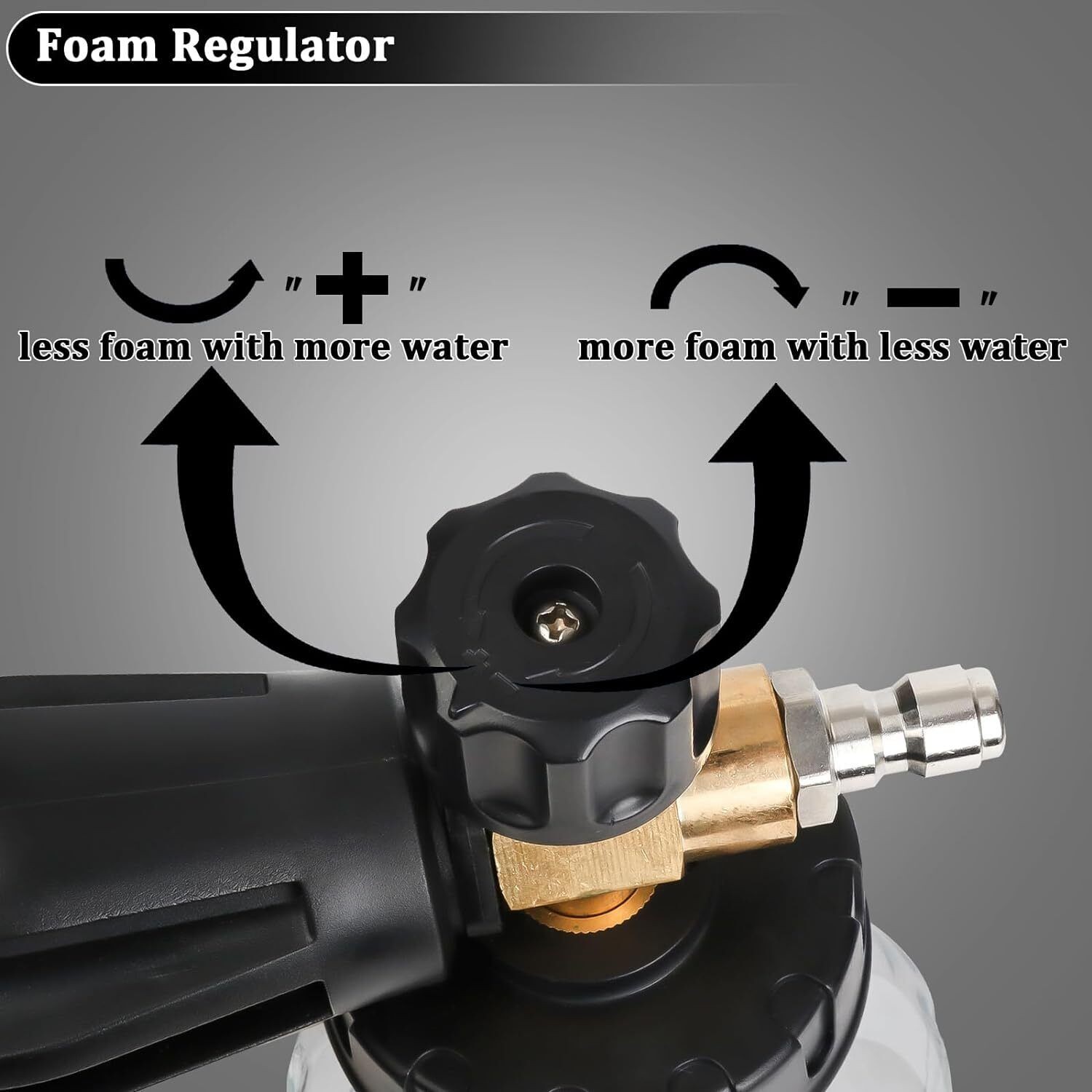 Snow Foam Washer Gun Car Wash Soap Lance 1/4″ Cannon Spray Pressure Jet Bottle
