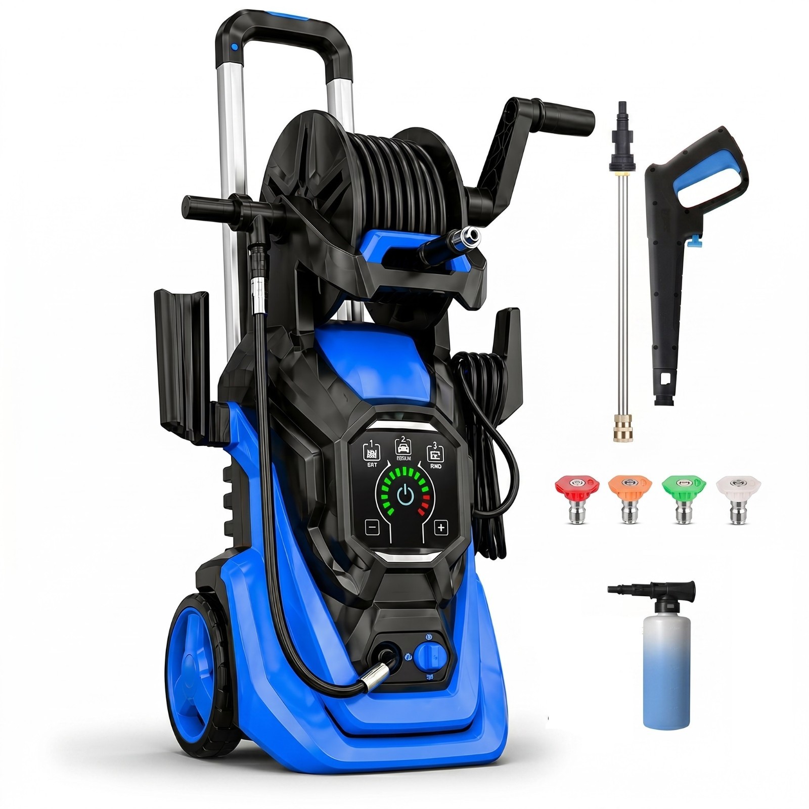 Electric Pressure Washer 4500PSI 3.0GPM with Adj-15-Level Touch Screen For patio