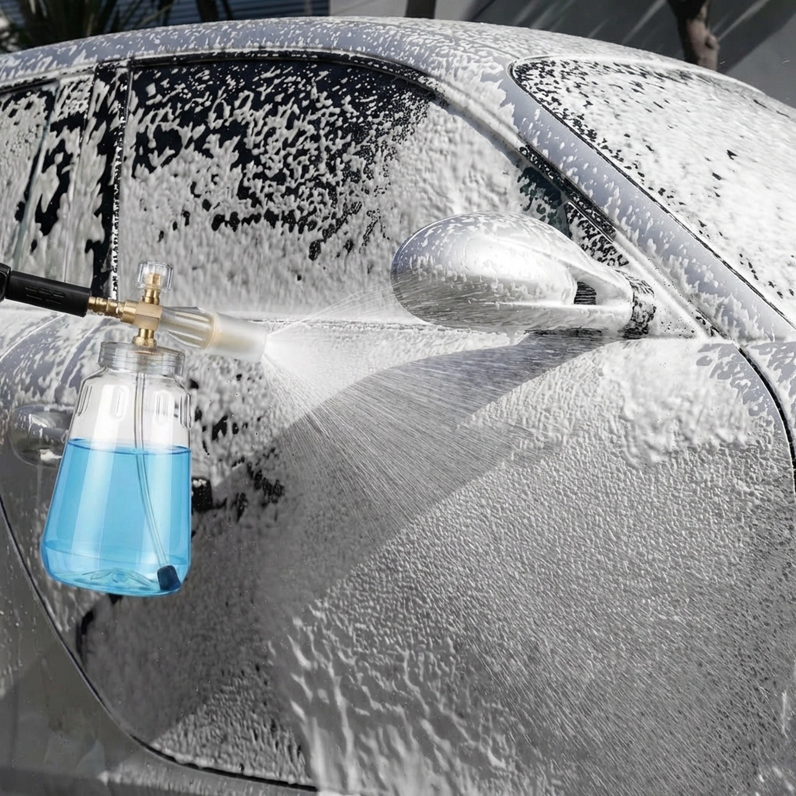 Foam Cannon for Pressure Washer, Snow Clear Foam Cannon for Car Wash, Stainless