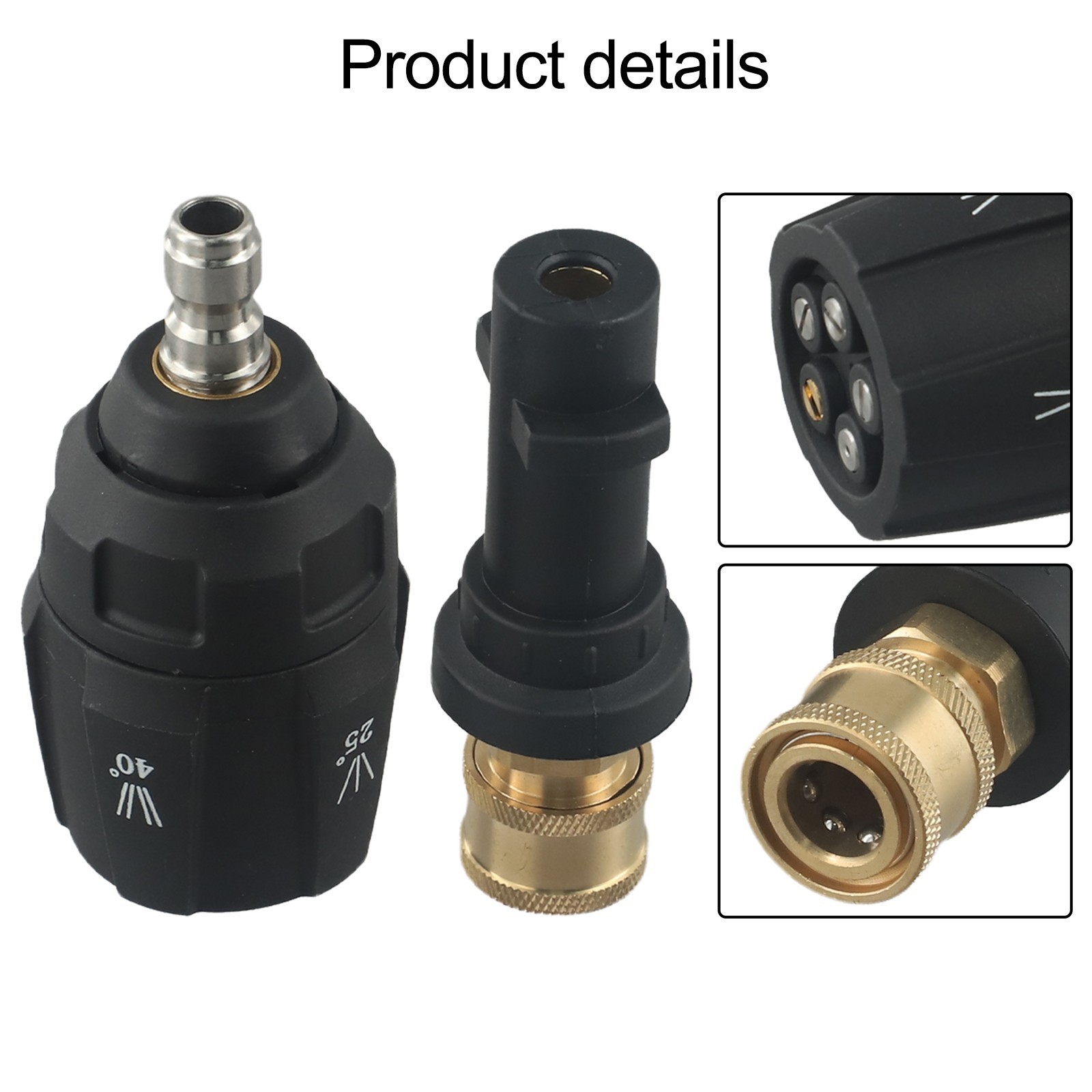 All in Pressure Washer Spray Nozzle Kit for Karcher K2 K3 K4 K5 5 in 1 Set