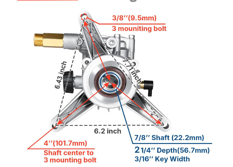 Powerstroke Subaru Power Washer PS80310E Pump Model# 308653078