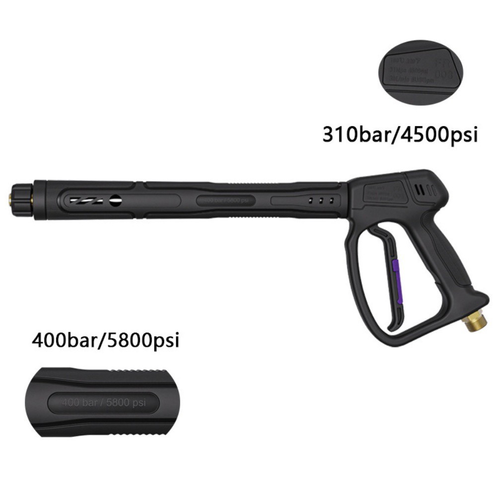 400bar Pressure Washer Pistol with Swivel Joint and Five Nozzle Accessory Set