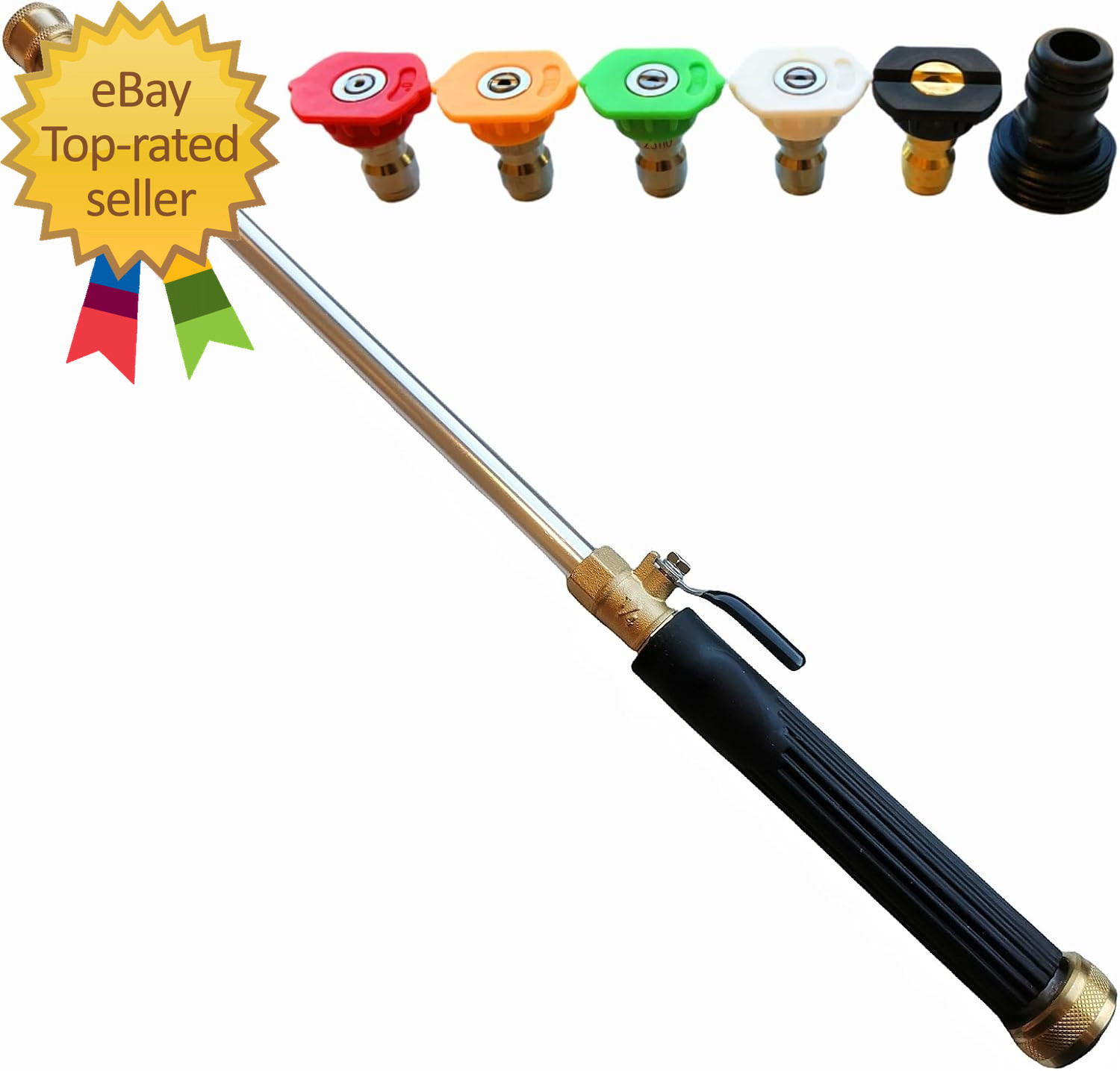 Upgraded Pressure Washer Wand Brass Water Jet Nozzle for Garden Hose