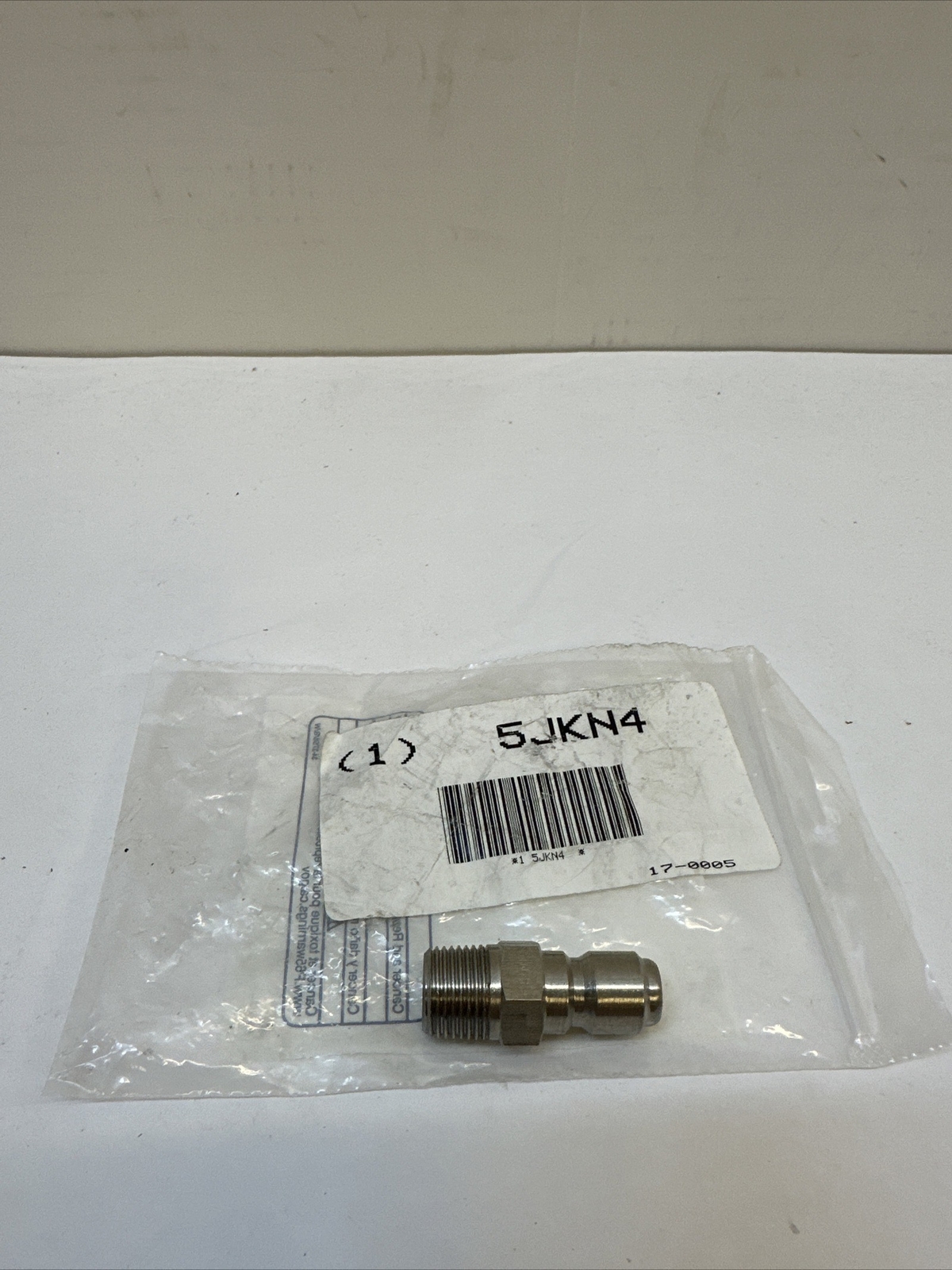 GRAINGER APPROVED 17-0005 Quick Connect Plug,Male,3/8 M x 3/8 In