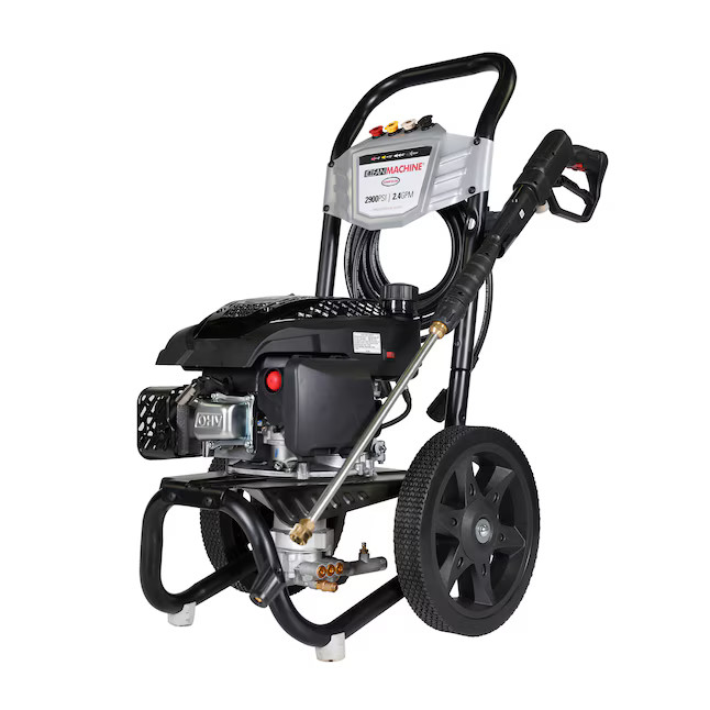 SIMPSON Clean Machine 2900-PSI 2.4-GPM Cold Water Gas Pressure washer with 4 Spr