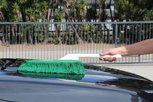 California Car Duster Detailing Combo Plastic Handle with Green Mop and