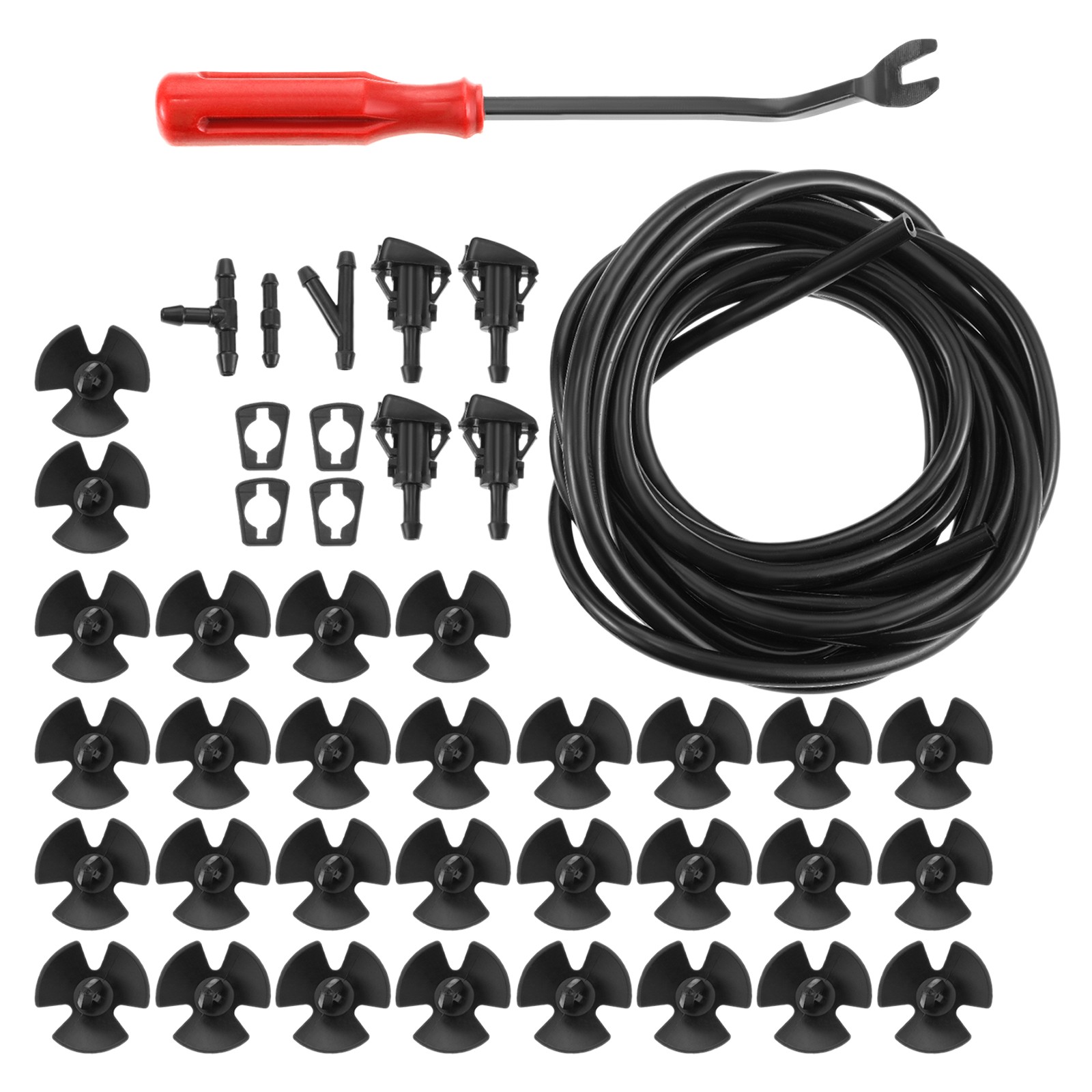 Car Windshield Wiper Washer Spray Nozzle Water Pipe Joint Kit for Chrysler Jeep