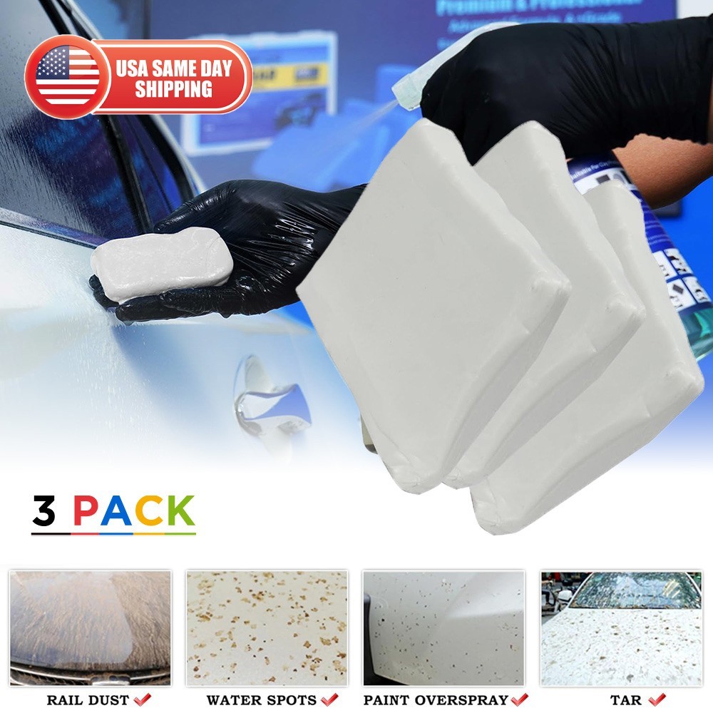 Car Clay Bar 3 Pack 150g Premium Grade Clay Bars Detailing Magic Clay Bar White
