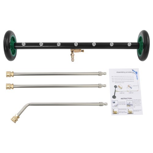 4000PSI Under Car Pressure Washer Undercarriage Cleaner Wash Broom w/ 7 Nozzles