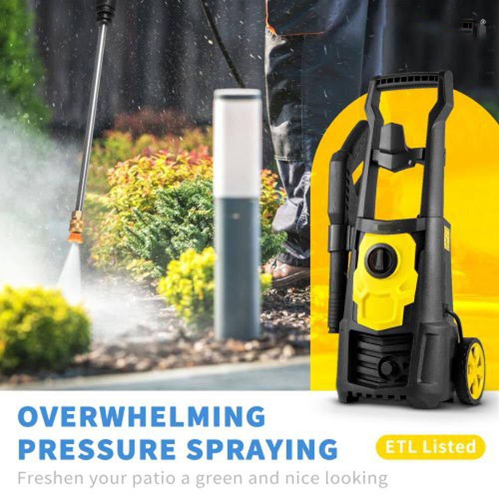 Electric Power Washer 2000 PSI and 1.65 GPM W/ 30Ft Hose, 5 Nozzles, Foam Cannon