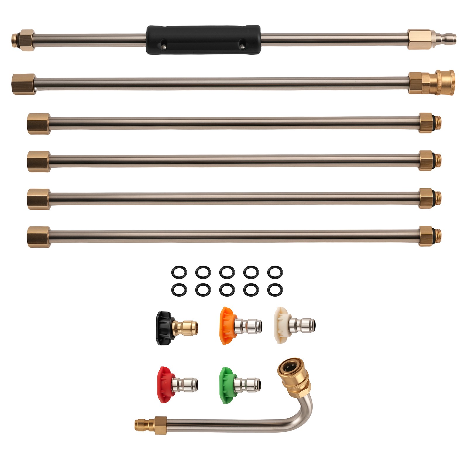 4000 PSI Extension Wand 15 Inch Pressure Washer Stainless Steel Brass 6 Wands
