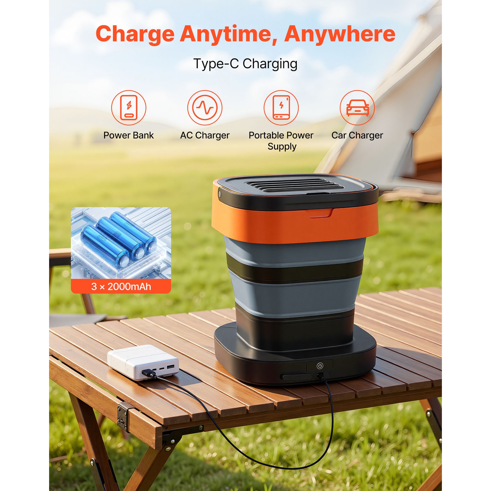 Uimoso Portable Cordless Pressure Washer with Tank for Convenient Bike Cleaning