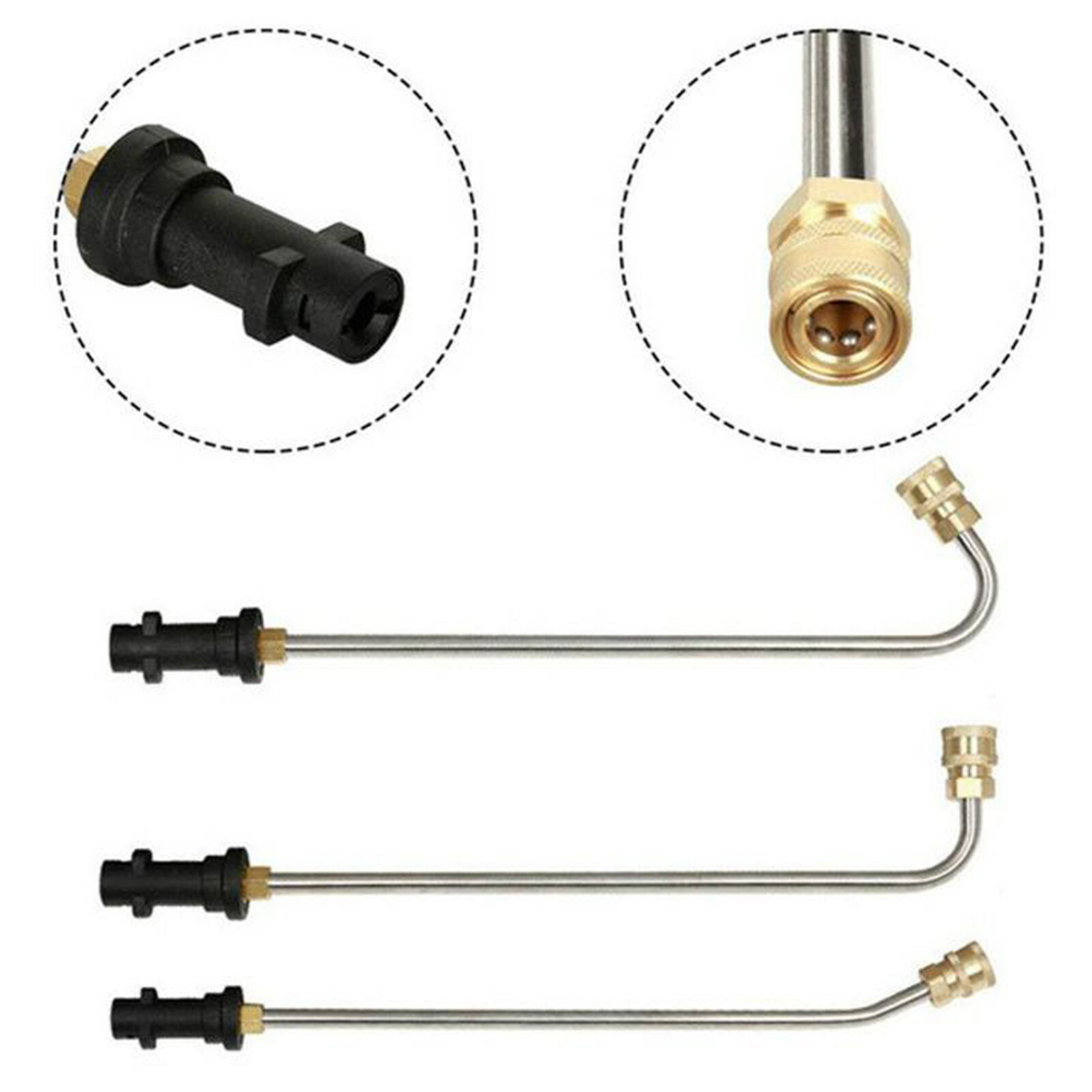 Pressure Washer Gutter Cleaner Attachment, Stainless Steel Angled Extension C5K0